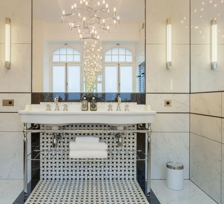 Applique murale, Omega 200, chrome, L4cm, H100,5cm - Decor Walther