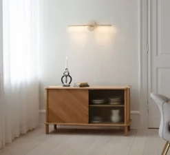 Applique murale, Omni Wall, laiton, LED, dim, 2700K, 1000 lm, L74cm, H16,6cm - Umage