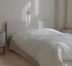 Applique murale, Omni Wall, acier brossé, LED, dim, 2700K, 1000 lm, L74cm, H16,6cm - Umage