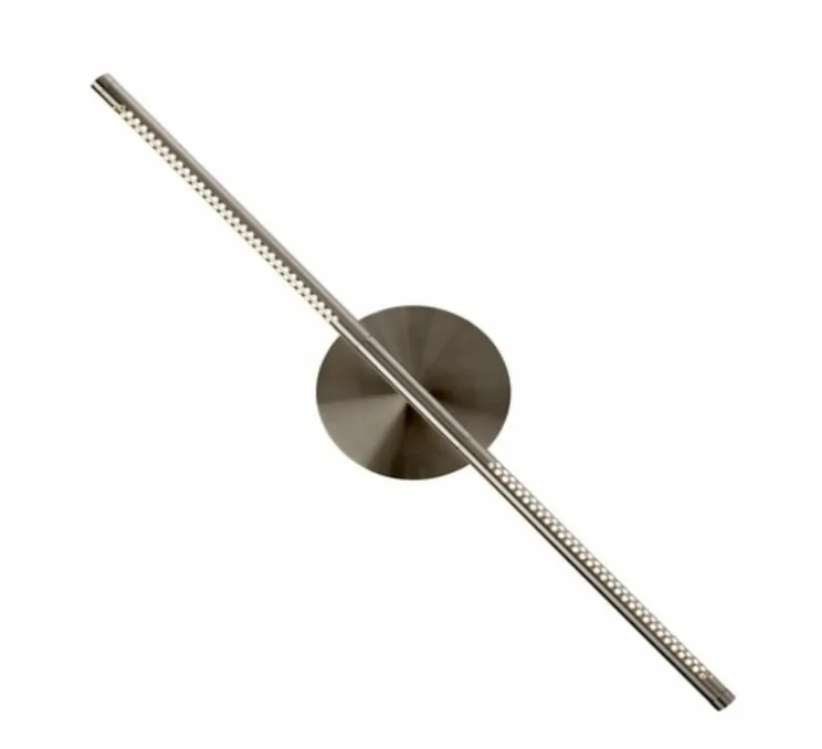 Applique murale, Omni Wall, acier brossé, LED, dim, 2700K, 1000 lm, L74cm, H16,6cm - Umage