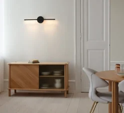 Applique murale, Omni Wall, noir, LED, dim, 2700K, 1000 lm, L74cm, H16,6cm - Umage