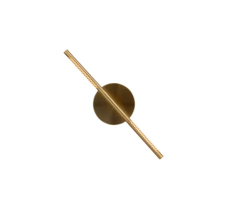 Applique murale, Omni Wall mini, laiton, LED, dim, 2700K, 560 lm, L54cm, H16,6cm - Umage