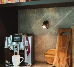 Applique murale, One + Knob, noir, LED, dim, 2700K, 245 lm, L11,7cm, H5cm - Tonone