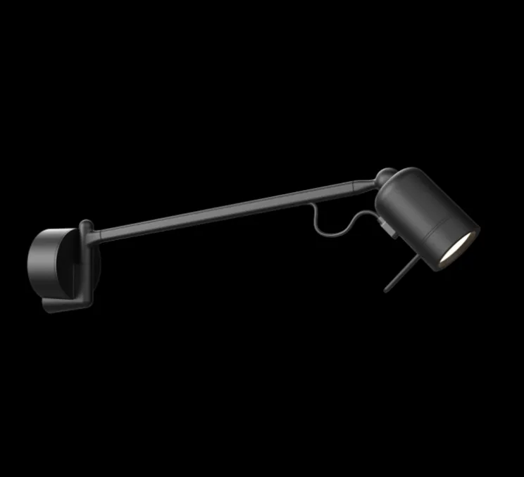 Applique murale, One + Wall, noir, LED, dim, 2700K, 245 lm, L36cm, H7cm - Tonone