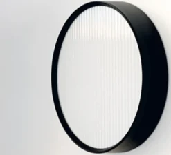 Applique murale, Orbis cannelé, noir, Ø32,2cm - Axolight