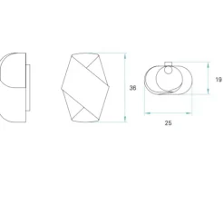 Applique murale, Orbit, rouge, H36cm - LZF