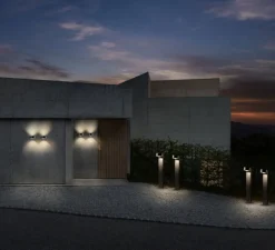 Applique murale, Orbit W2, noir, IP54, LED, dim, 2700K, 2160 lm, L15cm, H5,5cm - Light Point