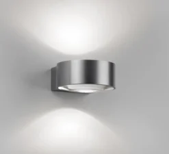 Applique murale, Orbit Wall W2, titanium, IP54, LED, 2700K, 2160 lm, L16,5cm, H5,5cm - Light Point