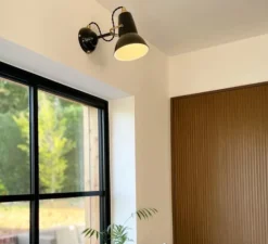 Applique murale, Original 1227, noir et laiton,Ø14cm, H16cm - Anglepoise