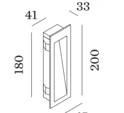 Applique murale, Oris 0.7, noir, LED, 3000k, 81 lm, L6,5cm, H20cm - Wever&Ducré