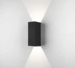 Applique murale, Oslo 255 LED, noir texturé, IP65, LED, 3000K, 270 lm, L9cm, H25,5cm - Astro