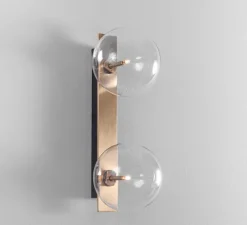 Applique murale, Oslo Dual, laiton brossé, L15cm, H40cm - Schwung