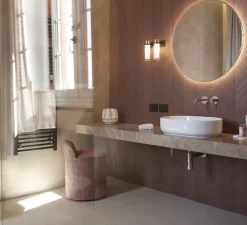 Applique murale, Osman, métal noir mat et laiton brossé, verre transparent, L22cm, H23cm - Tooy