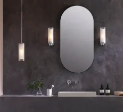 Applique murale, Ottavino wall, chrome poli, IP44, L8,2cm, H26,7cm - Astro