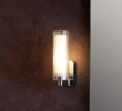 Applique murale, Ottavino wall, chrome poli, IP44, L8,2cm, H26,7cm - Astro