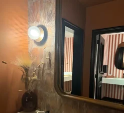 Applique murale ou plafonnier, Liila 1 Medium, bronze, IP44, Ø14cm, H16,5cm - Nuura