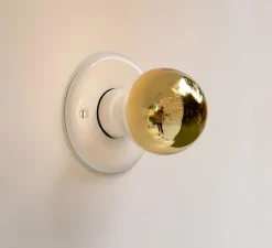 Applique murale ou plafonnier, light.027, blanc, Ø10cm, H1cm - Zangra