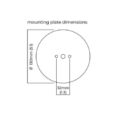 Applique murale ou plafonnier, Mezzo Flush Large, laiton, IP44, Ø19cm, H19cm - CTO Lighting