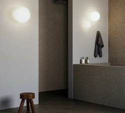 Applique murale ou Plafonnier, Volum 22, blanc brillant, IP54, Ø22cm, H21,1cm - Lodes