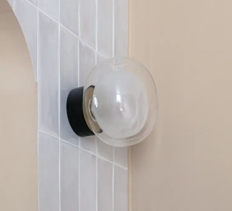 Applique murale ou plafonnier, NABILA-552.41, laiton, noir, Ø12cm, P13m - Tooy