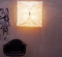 Applique murale ou plafonnier, Ariette 2, blanc, L100cm, H100cm - Flos