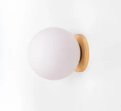 Applique murale, Pallina, laiton, Ø12cm, H13cm, LED, 2700K, 470lm - Fontana Arte