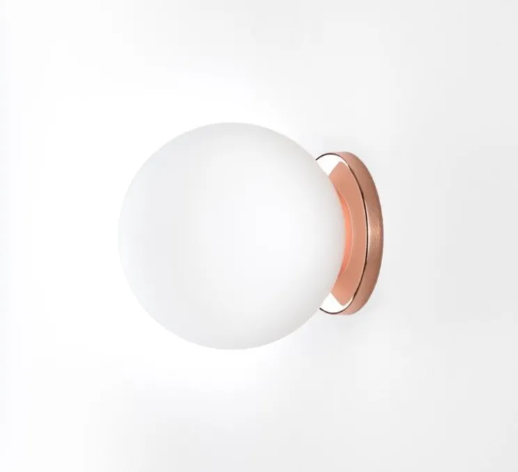 Applique murale, Pallina, rose gold, Ø12cm, H13cm, LED, 2700K, 470lm - Fontana Arte