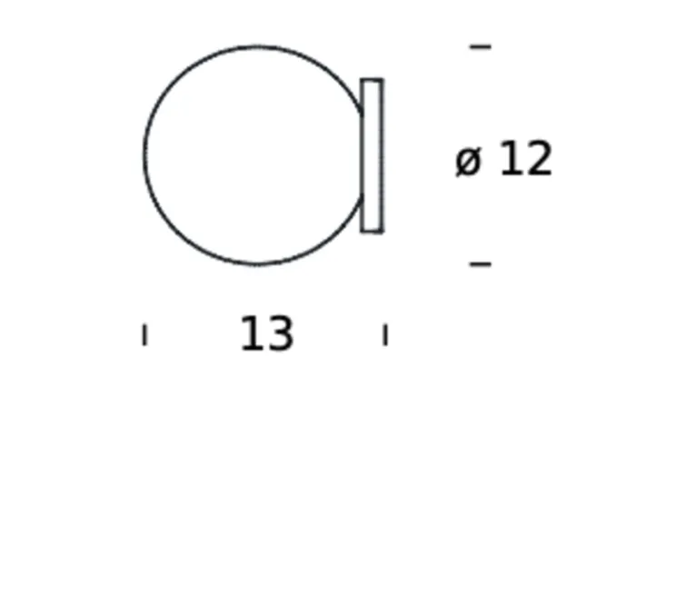 Applique murale, Pallina, rose gold, Ø12cm, H13cm, LED, 2700K, 470lm - Fontana Arte