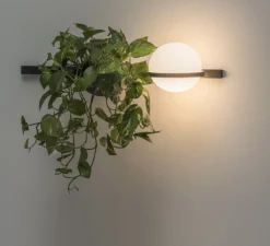 Applique murale, Palma 3702, graphite, LED, 2700K, 685lm, L85cm, H22cm - Vibia