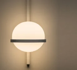 Applique murale, Palma 3710, graphite, LED, 2700K, 685lm, L22cm, H55cm - Vibia