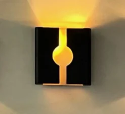 Applique murale, Panel, noir, L30cm, H30cm - Gong