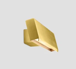 Applique murale, Papilio single, laiton brossé, LED, dim, 2700K, lm, L8cm, H30cm - Anour