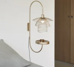 Applique murale, Papillon XS, champagne, L45cm, H75cm - FORESTIER