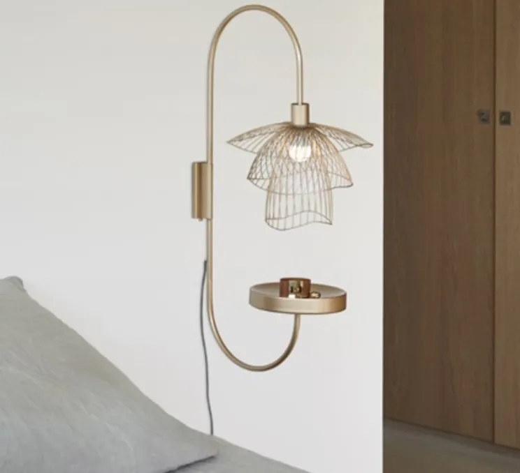 Applique murale, Papillon XS, champagne, L45cm, H75cm - FORESTIER