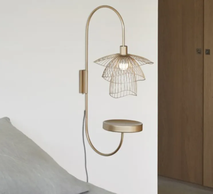 Applique murale, Papillon XS, champagne, L45cm, H75cm - FORESTIER