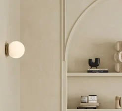 Applique murale, Parma, or, IP44, Ø15cm, H14cm - ACB