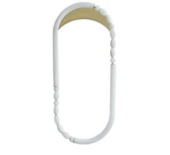 Applique murale, Pearl L, laiton satiné, albâtre, LED, 2700K, 3792 lm, TRIAC, L44cm, H96cm - AME EDITIONS MANUFACTUREES