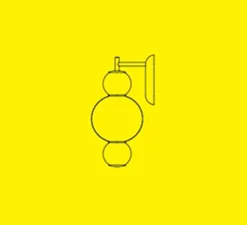 Applique murale, Pearls A , blanc et chrome, LED, 2700K, 800lm, L18cm, H40cm - Formagenda