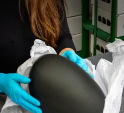 Applique murale, Pebble B Citrine, jaune, LED dimmable, 2700K, 1750lm, L22cm, H34,5cm - A-N-D