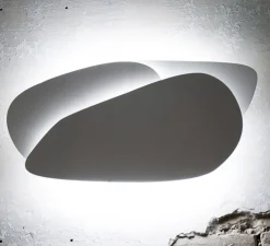 Applique murale, Pedra, blanc, LED, 3100k, 1800lm, L60cm, H32cm - Carpyen