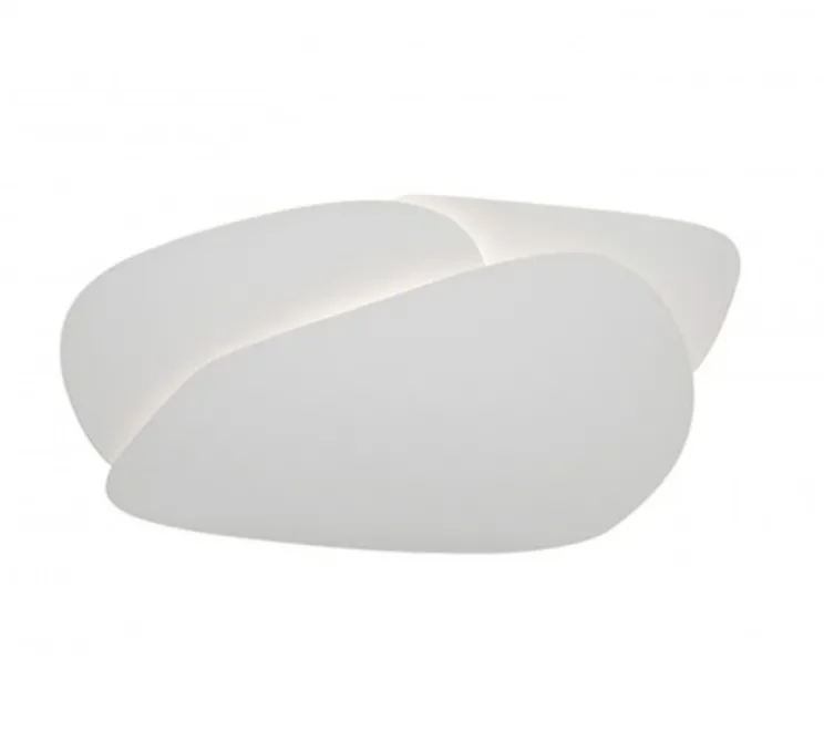 Applique murale, Pedra, blanc, LED, 3100k, 1800lm, L60cm, H32cm - Carpyen