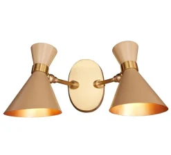 Applique murale, Peggy double S, biscuit, L43cm, H23cm - Gong