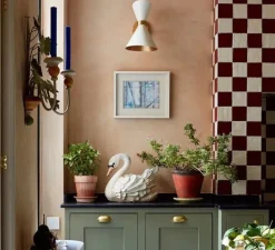 Applique murale, Peggy Up and Down, orientable, blanc, Ø42cm, H34cm - Gong