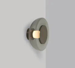 Applique murale, Pendulum, bronze, verre fumé, LED, dim, 2700K, L32cm, H32cm - CTO lighting