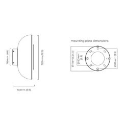Applique murale, Pendulum, laiton satiné, verre fumé, LED, dim, 2700K, lm, L32cm, H32cm - CTO lighting