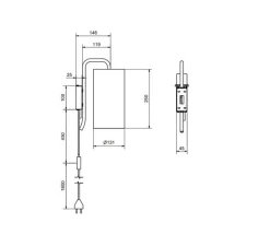 Applique murale, Pensile S, blanc, beige, Ø25cm, H30cm - Belid