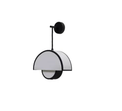 Applique murale, Petit Arto, blanc & bordure noire, L27cm, H21cm - DesignHeure