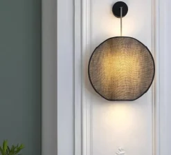 Applique murale, Petit Moon, Gris, Ø35cm, H55cm - DesignHeure