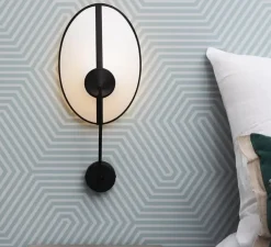 Applique murale, Petit Shield, blanc & noir, L20cm, H30cm - DesignHeure