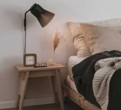 Applique murale, Petite 4630, noir, LED, Ø20cm, H31cm - Secto Design